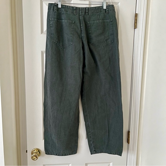 Alex Mill 9th Street Pant, Duffle Bag Olive, Size 8, Pigment Dyed Cotton Twill - Picture 3 of 7